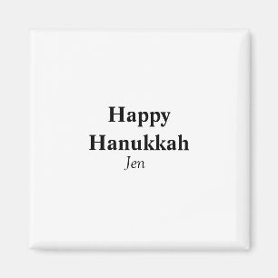 Happy Hanukkah Ihr Name Text editierbar Magnet
