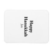 Happy Hanukkah Ihr Name Text editierbar Magnet (Horizontal)