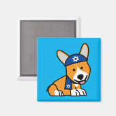 Happy Hanukkah Jewish Corgi Corgis Dog Puppy Magnet (Vorderseite/Rückseite)