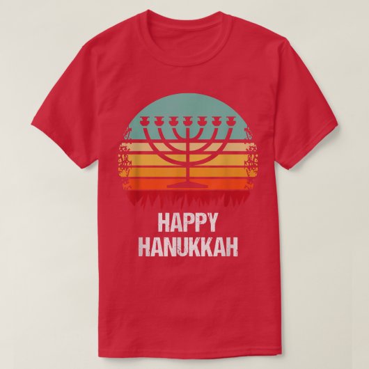 Happy Hanukkah Jewish Hanukkah T-Shirt (Design vorne)