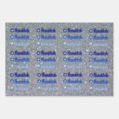 Happy Hanukkah Jewish Holiday Geschenkpapier (Vorderseite 2)