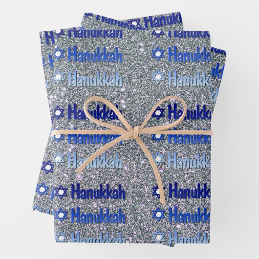 Happy Hanukkah Jewish Holiday Geschenkpapier Set (Beispiel)