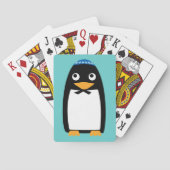 Happy Hanukkah Jewish Penguin Yarmulke Spielkarten (Rückseite)