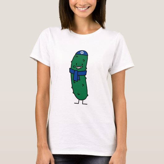 Happy Hanukkah Jewish Pickle Pickles T-Shirt (Vorderseite)