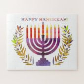 Happy Hanukkah Jigsaw Puzzle (Horizontal)