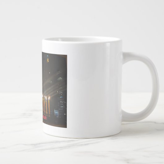 Happy Hanukkah Jumbo-Tasse (Rechts)