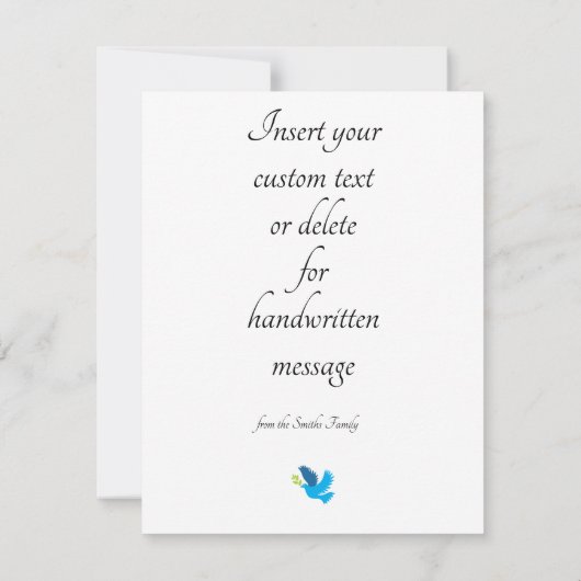 🕎 Happy Hanukkah, Junge, anpassbare Texte Karte (Rückseite)