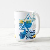 Happy Hanukkah Kaffeetasse (VorderseiteRechts)