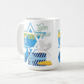 Happy Hanukkah Kaffeetasse (Vorderseite Links)