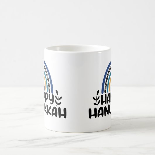 Happy Hanukkah Kaffeetasse (Mittel)