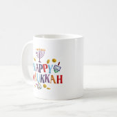 Happy Hanukkah Kaffeetasse (Vorderseite Links)