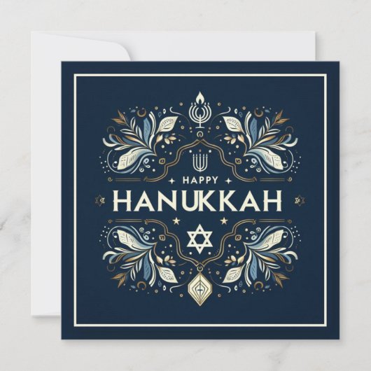 Happy Hanukkah Karte (Vorderseite)