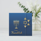 Happy Hanukkah Karte (Stehend Vorderseite)