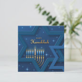 Happy Hanukkah Karte (Stehend Vorderseite)