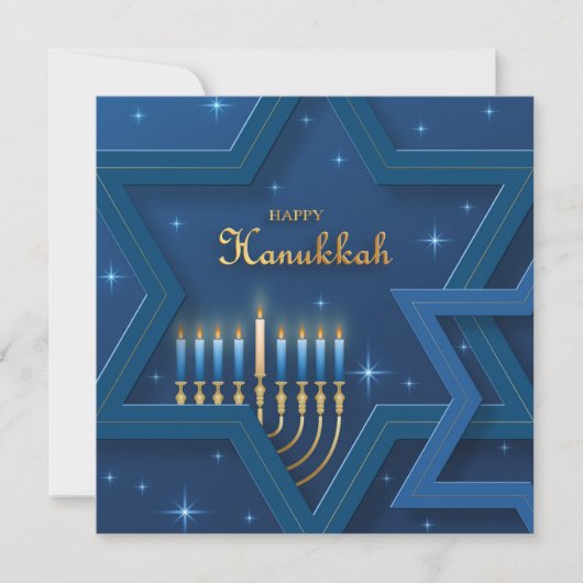 Happy Hanukkah Karte (Vorderseite)