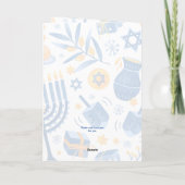 Happy Hanukkah Karte (Rückseite)