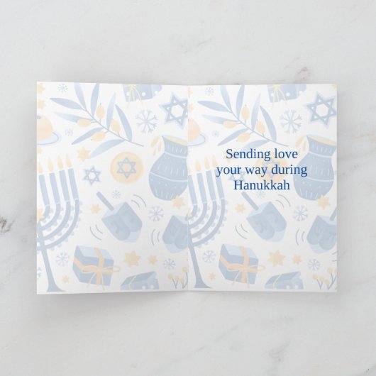 Happy Hanukkah Karte (Innenseite)