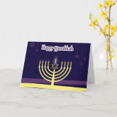 Happy Hanukkah Karte (Gelbe Blume)