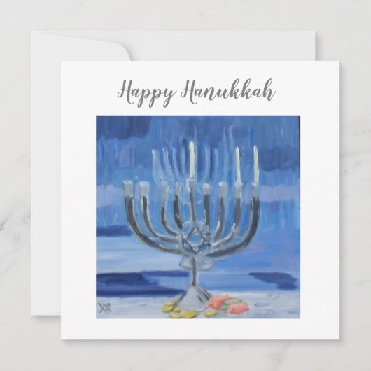 Happy Hanukkah Karte (Vorderseite)