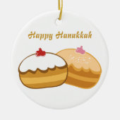 Happy Hanukkah Keramik Ornament (Vorne)