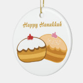 Happy Hanukkah Keramik Ornament (Links)