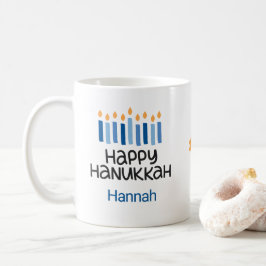 Happy Hanukkah Kids Adorable Name Tasse