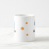 Happy Hanukkah Kids Adorable Name Tasse (Mittel)