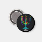 Happy Hanukkah Kitchen Magnet (Vorderseite/Rückseite)