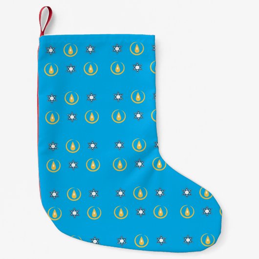 Happy Hanukkah Kleiner Weihnachtsstrumpf (Vorderseite)