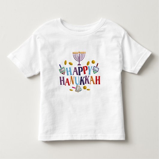 Happy Hanukkah Kleinkind T-shirt (Vorderseite)