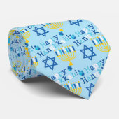 Happy Hanukkah Krawatte (Gerollt)