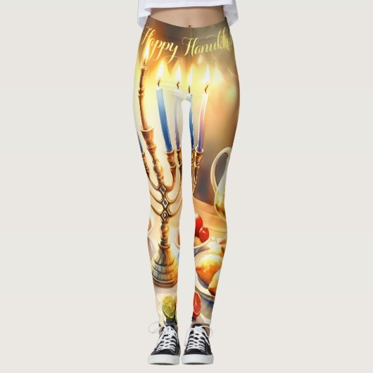 Happy Hanukkah Leggings (Vorderseite)