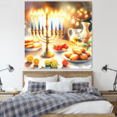 Happy Hanukkah Leinwanddruck (Insitu (Schlafzimmer))