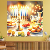 Happy Hanukkah Leinwanddruck (Insitu (Wohnzimmer))
