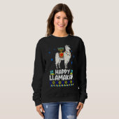 Happy Hanukkah Llama Happy Llamakah Squad Cute Al Sweatshirt (Vorne ganz)