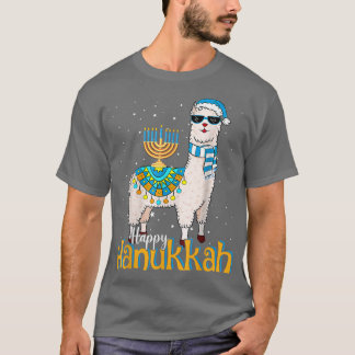 Happy Hanukkah Llama Niedlich Alpaca Chanukah T-Shirt