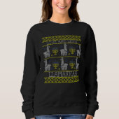 Happy Hanukkah Llamakkah Llama Love Light Menorah Sweatshirt (Vorderseite)