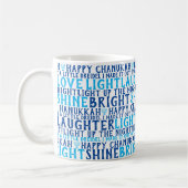 HAPPY HANUKKAH Love Light Laughter Coffee Mug Kaffeetasse (Links)