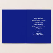 Happy Hanukkah. Luxus Folienkarte (Innenseite)