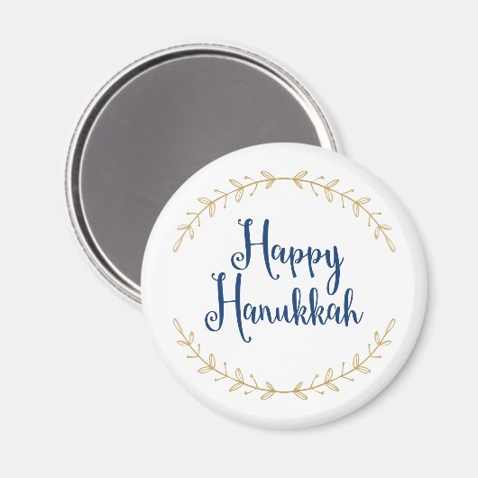 Happy Hanukkah Magnet (Vorderseite/Rückseite)