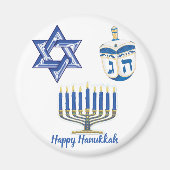 Happy Hanukkah Magnet (Vorne)