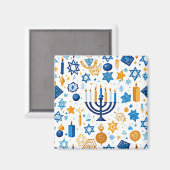 Happy Hanukkah Magnet (Vorderseite/Rückseite)