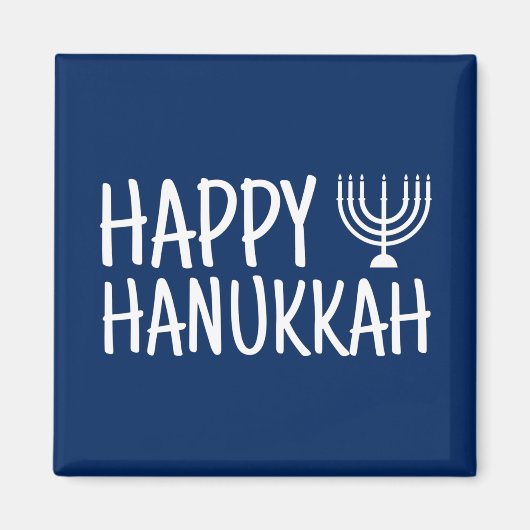Happy Hanukkah Magnet (Vorne)