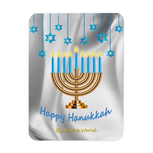 Happy Hanukkah Magnet (Vertikal)