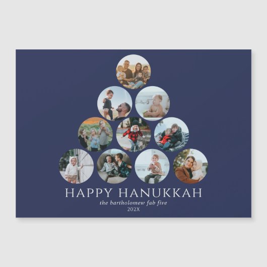 Happy Hanukkah Magnet 10 Foto (Vorderseite)