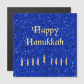 Happy Hanukkah Magnetkarte (Vorne/Hinten)