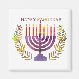 Happy Hanukkah Magnets Magnet