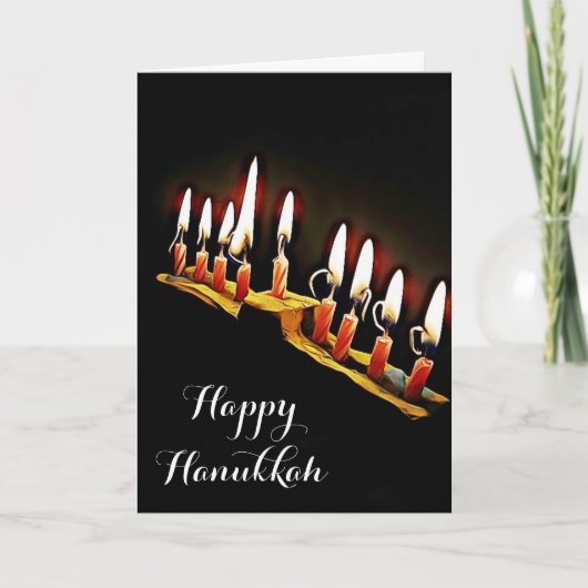 Happy Hanukkah Mai Sie segnen und gesegnet sein Karte (Vorderseite)