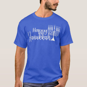 Happy Hanukkah, Männer Frauen Kinder, Menorah, Jüd T-Shirt