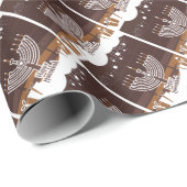 Happy Hanukkah Manora Geschenkpapier (Rolleneckpunkt)